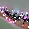 Strings LED Light 8 Verlichtingsmodi Waterdicht roze en witte Amerikaanse plug/EU -plug/uk plug kerstfeest Huis tuin decor #1218 A #487