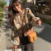 Jackets femininos coreanos doces doces tridimensionais Design Projeto Casacos O-Gobes Soldana Vintage 2022 Outono Inverno chique