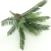 Decorative Flowers 35-45CM Artificial Plants Green Plastic Palm Tree Fake Shrub Iron Branch Garden Living Room Office Home Decoration