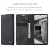 Vintage Leather Stand Flip Wallet Falls f￶r Xiaomi 12 12x 12Pro 11 Lite 10T Redmi Note11 Note10 Poco M3 Pro Card Slot Holder Telefon Cover Funda