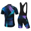 Rennjacken Radfahren Jersey Kurzarm Maillot Conjunto 20D Gel Pad mit Trägerhose Bike Team Anzug Triathlon Sportbekleidung