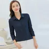 Blusas femininas primavera 2022 coreano as mulheres tops brancos casuais de manga longa camisa de damas preto camisa rosa