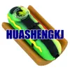 Coloré Hot Dog Jambon Forme Pipes Silicone Peau Portable Fumer Herbe Sèche Tabac Verre Filtre Bol Porte-Cigarette Alimentaire Décorer Handpipes