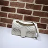 Marmont bandoulière sac à main épaule femme sac noir blanc rouge thé au lait rose vert véritable cuir coeur femmes sacs à main Messenger W3576