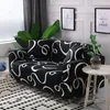 Chair Covers Plant Printed Sofa Cover White For Living Room Pets Corner Couch Elastic Stretch Single Sectional Armchair