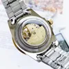 orologio da uomo di lusso 41mm orologio da polso con macchinari automatici scava fuori cinturino in acciaio inossidabile specchio zaffiro orologio da ufficio affari fibbia pieghevole orologi Montre De Luxe