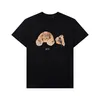 남자 티셔츠 T 셔츠 디자이너 Tshirt Palm Shirts 남자 소년 소녀 땀 티 셔츠 인쇄 곰 대형 조용한 캐주얼 천사