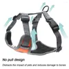 Dog Collars Medium Large Harness Vest Breathable No Pull Training Adjustable Reflective Pet Harnesses For Pitbull Labrador