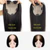 Body Wavy Silk Top Skin Base Human Hair Topper For Women Flexible Virgin Remy Hair Toupee Clips In Fine Hairpiece Natural Scalp 6x6 "