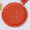 Round Coaster Heat-resistant Non-slip Water Bottles Pads Coffee Beverage Cu Placemat Waterproof Button Shaped Tea Coasters Mat TH0382