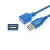 조명 액세서리 1pcs USB 2.0 Extension Cable AM-AF 남성에서 여성 투명 블루 데이터 코드를위한 투명한 파란색 데이터 코드 키보드 프린터 마우스 게임