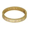 Trendy nieuwe komende manchet armbanden met steenkristal voor dames armband charme paar vrouwelijke dames gele goud kleur armbanden Indian Duba256LL