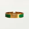 Klassisk H Armband Designer Bangle Luxury Brand Emalj Armband 18K Guld f￶r m￤n Kvinnor F￶delsedag Mor 'Day Jewelry Holiday Presents
