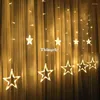 Strings 2.5M 138led Battery Star Fairy Lights Christmas String Light Garland Led Curtain For Wedding/home/party/birthday Decoration