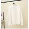 Kvinnors tröjor aecu turtleneck kvinnor tröja vinter varm kvinnlig jumper tjock jul ribbad stickad pullover topp pull hiver femme