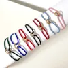 Designer Jewelry Three Circles Charm Bracelets Couple Bracelet Stainless Steel Tricyclic Hand Rope Black Red Pink Blue Many Colors HandStrap