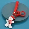 سانتا كلوز إلك الثلج كرام عيد الميلاد سلسلة مفاتيح اللطيف PVC كرار كارتون Doll سلسلة مفاتيح حلقة السنة الجديدة ديكور الأطفال الهدية الحلية