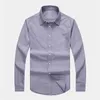 Men's Casual Shirts 0.2 Men's Long Sleeve Oxford Shirt Cotton Crocodile Pattern High Quality Fashion H844