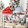 Christmas Decorations Santa Hat Chair Covers Decor Dinner Noel Xmas Cap Sets Table Back For Home Year 2022