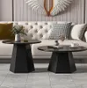 콤비네이션 티 테이블 거실 가구 가정 창조적 인 작은 철 라운드 차 테이블 하우스 유형 현대 고급 촉박