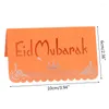 Decorazione per feste 100 pezzi Eid Mubarak segnaposto in carta scava fuori carta da tavolo Ramadan in pizzo floreale