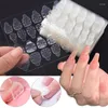 Nail Gel 10 Sheets Art Double Sided False Nails Adhesive Tape Jelly Glue Sticker DIY Tips Fake Acrylic Manicure Tools