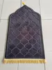 Tapis tapis de prière pour musulman Ramadan flanelle culte s'agenouiller gaufrage sol s antidérapant doux Portable tapis de voyage 220919