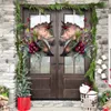 Decorative Flowers Handmade Christmas Hanging Basket Home Door Garland Ornament Xmas Decor Oranments Decorations