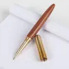 Wood With Brass Ballpoint Pen Metal 0.5mm Ink Ball Roller Pens Office Stationery School Supplies Canetas Escolar 2026