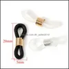 Anschlüsse 200 teile/los Schwarz Weiß Klar Sport Brillen Seil Brillen Ketten Brillen Zubehör Brillen Halter Stecker C3 Drop Dhso1