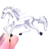 Spille Fashion White Horse Spilla Pin Collare Decoraion Distintivo Corpetto Gioielli Regalo da donna