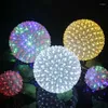 Saiten Binval LED Wasserdichte Kirschblüten-Kugel-Lichterketten AC 110 V 220 V funkelndes Licht für Weihnachten Hochzeit Party Festival Dekor