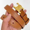 Fashion Designer Genuine Leather Belts For Womens Mens Casual Waistband Womens Gold Smooth Buckle Cowskin Belt Ladies Ceinture Gir5048666