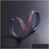 Hoop Huggie Trendy Circle Shape Cubic Crirconia Duże kolczyki dla kobiet Charms Oświadczenie zaręczynowe afrykańska biżuteria dostawa 2021 dhboh