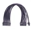 Datorkablar 24pin 20pin hane till Port Power Supply Cable 24-stifts ATX 20 4PIN 20-stiftskontaktmoderkort