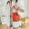Sevimli küçük çekme çantaları 2022 Luxurys Tasarımcılar Kova Çanta String Omuz Çantaları Mektup Kadınlar Moda Deri Crossbody Debriyaj
