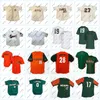 GLAC202 Sömda 0 Javier Rodriguez Miami Hurricanes NCAA College Baseball Jersey för Mens Womens Youth Double Stitched Name and Number Anpassad