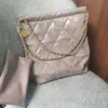 Mode Einfarbig Kette Einkaufstaschen Metall Brief Frauen Schulter Tasche Totes Große Kapazität Freizeit Handtasche Kreuz Körper PU Leder brieftasche