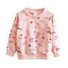 Pullover Autumn Spring Fashion 2-4 5 6 7 8 9 10 years children's pullover tops o neck long sleeve kids baby girlshirts 220919