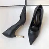 Дизайнерские каблуки обувь женская дизайнерская насоса мулы Slingback Жемчужный каблука