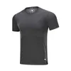 Mens T-shirts Kl￤der Tees T-shirts Tracksuits Men's Fitness Sports kort￤rmad springa utomhustr￤ning Stretch Ice Silk Smooth T-shirt Orange Black Blue Grey