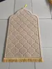 Tapis tapis de prière pour musulman Ramadan flanelle culte s'agenouiller gaufrage sol s antidérapant doux Portable tapis de voyage 220919