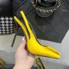 Designer de luxe mince sandales à talons hauts femmes soie cheville à lacets bleu jaune talons hauts noir élégant Sexy fête de la mode