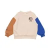 Pull SS Enfants Patchwork Designer Sweat Super Mode Garçon À Manches Longues Printemps Tops Lâche Sport Sweats Enfant Vêtements 220919