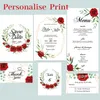 Wenskaarten 25 stcs personaliseren aangepaste print bruiloft uitnodigingen invoegen kaart verjaardag rsvp bedankt tafelkaarten evenementen feestmenu benodigdheden 220919