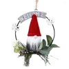 Christmas Decorations Decoration Wrought Iron Wreath Dwarf Doll Door Hanging Tree Pendant Year Festive Supplies