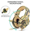 Fones de ouvido ONIKUMA K1 Camouflage Gaming Headset Dee Bass Game Fones de ouvido PS4 Fones de ouvido com microfone para PC Moblie Phone Novo Xbox Tablet T220916