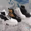 Monolith Designer Boots Nylon Kieszonkowy Black But Martin Winter Gruste Buty oporne na zużycie gumowe buty platformy na wysokiej platformie