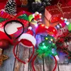 Christmas Decorations L Led Headbands Holiday Light Up Costume Headband Reindeer Bow Elf Costumes Hair Bands For Party Favor D Bdebag Amp9C