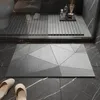 Tappeto Tappetino in fango diatomeo Tappeto da bagno antiscivolo Tappetini da bagno assorbenti Tappetino da bagno geometrico Zerbino Tappetino laterale Alfombra Tapis Salle De Bain 220919